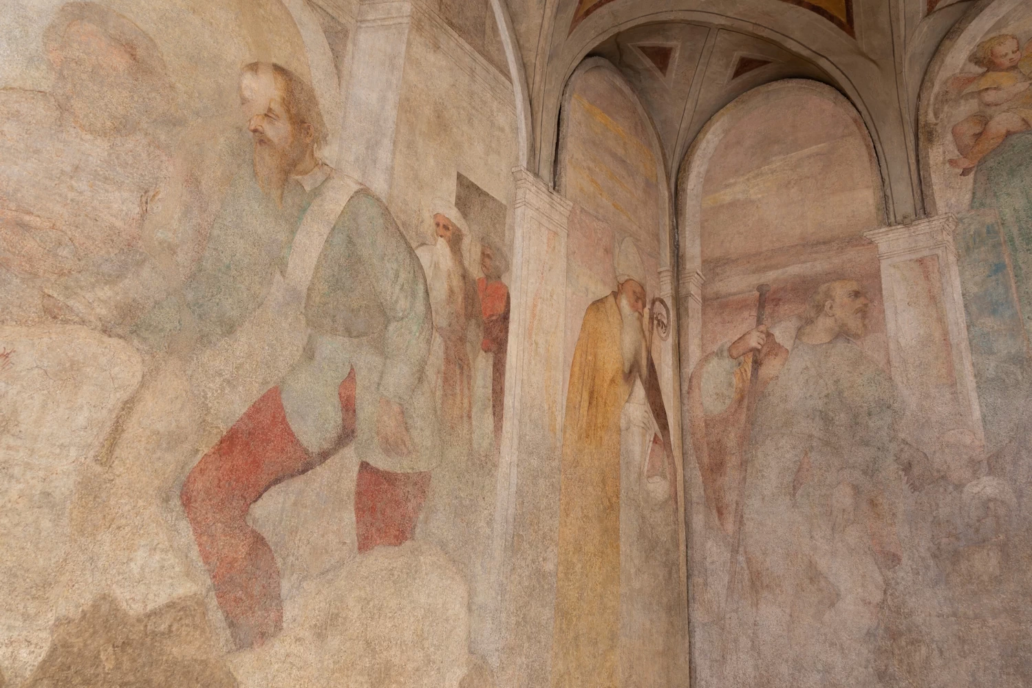 Il Romanino-157-Villongo, cappella di San Rocco - dettaglio 1